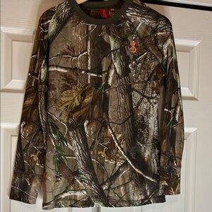 SHE Realtree Outdoor Apparel Long Sleeve Camouflage Shirt Size Small